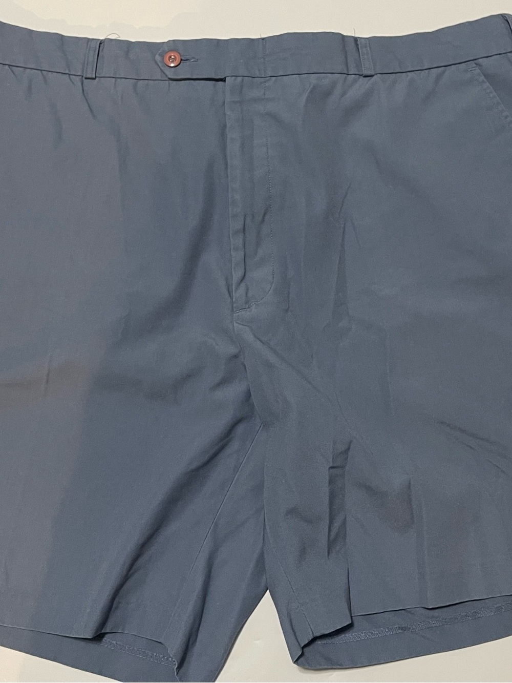 Men's Flat Front Shorts - Navy Blue